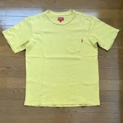 正規品 シュプリーム ポケットTシャツ イエロー ピスタグ