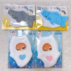 ぬいぐるみ用着ぐるみ 食べられサメ 2種 ＆ クリオネ 2種 セリア