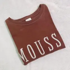 MOUSSY マウジー ロゴ Tシャツ オーバーサイズ ブラウン 茶