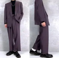 ヴィンテージ パープル ダブルセットアップ