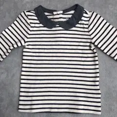 baby GAP 襟付き長袖リブボーダー 95