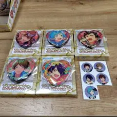 あんスタ　ポップアップ　マルイ　流星隊　ラメキラハートカンバッジ