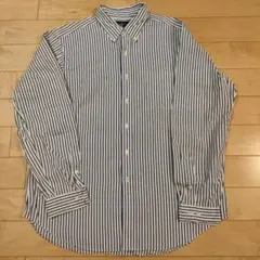 ラルフローレン ストライプシャツ ブルー×ホワイト XL 17