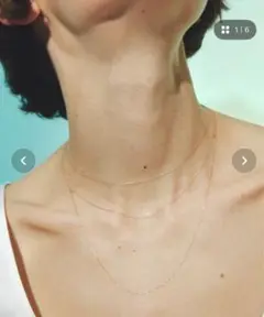 ルボンボン　les bonbon k18 liquid necklace