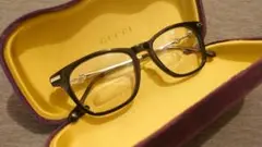 最終値下【新品未使用】Gucci☆メガネフレーム☆ブラック☆定価５万