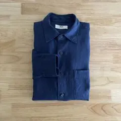 UNIQLO ユニクロ　リネンシャツ　ブルー　S