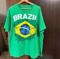 ブラジル国旗 Tシャツ グリーン