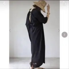 Bonjour saganボンジュールサガン　バックデザインVネックワンピース