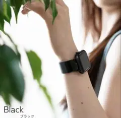 Apple Watch ミラネーゼループバンド ブラック
