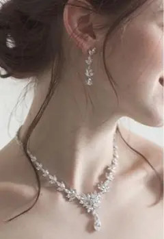 ネックレス、イヤリング、ヘッドドレス 結婚式やパーティーに!