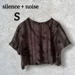 ✨１点限り✨ silence + noise 総柄 半袖トップス【S】ブラック