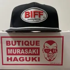 BIFFキャップ　野性爆弾くっきー ぶてぃっく紫歯茎 バックトゥザフューチャー