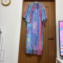 ノースリーブワンピース、カーディガンセットアップM〜Lサイズ