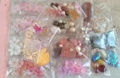 ④匿名配送込み♪即決のみ♪ビーズ、アクリルパーツ、まとめ売り、アクリルフラワー