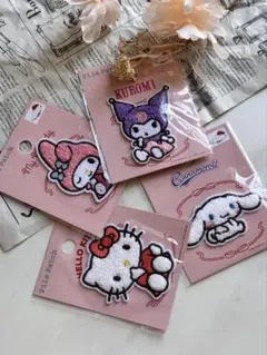 サンリオ パイルワッペン キティ クロミ シナモロール マイメロディ まとめ売り