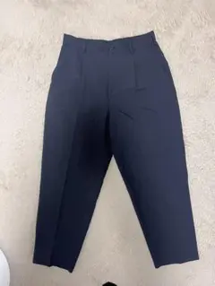 ★美品★GU ドライワイドテーパードイージーアンクルパンツ　グレー　M