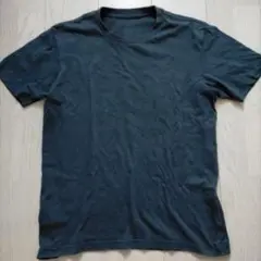 無印良品 MUJI 半袖Tシャツ サイズM 綿100% ネイビー 紺 シンプル
