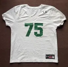 Under Armour ホワイト アメリカンフットボール ユニフォーム 75