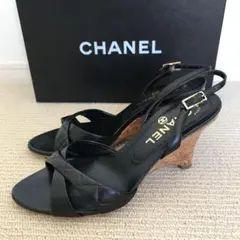 美品‼︎ CHANEL ウエッジソールサンダル