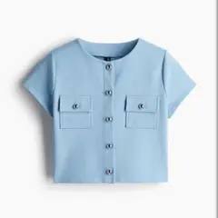 ワッフルジャージートップス　H&M