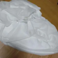 芯地　シフォン生地 白 透け感あり