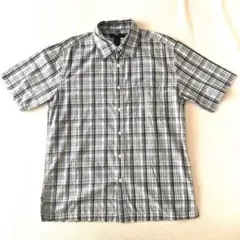 00s old gap 短丈　ボックス　チェックシャツ　y2k シングル