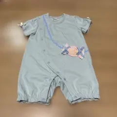 最終お値下げ 新品 フタフタ 半袖ロンパース キャンディモチーフ 80cm