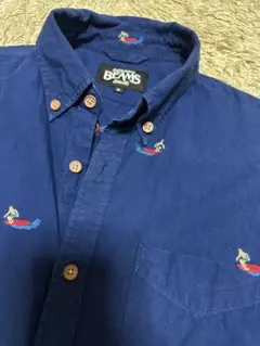 ビームス　BEAMS シャツ　トップス　サーフィン　ネイビー　M