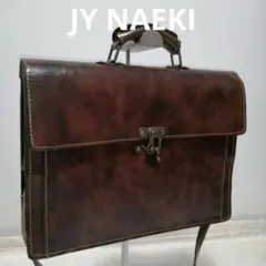 JY NAEKI　本革ダレスバッグ　ヴィンテージ レトロ　A4収納可能