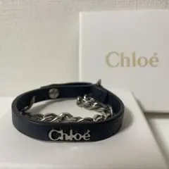 【美品】Chloe ブレスレット 紺 正規品