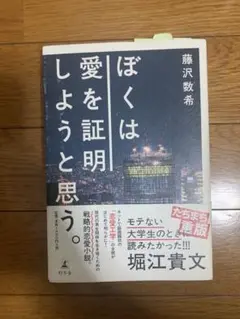 ぼくは愛を証明しようと思う。