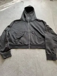 Entire Studios ZIP HOODIE WASHED BLACK