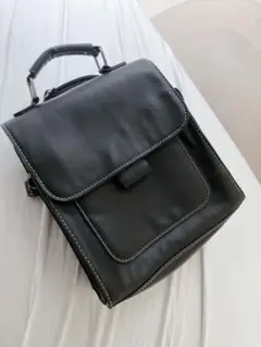 レザー　リュック　バッグ blk