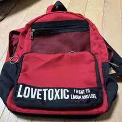LOVE TOXIC 赤　ラブトキ　リュック
