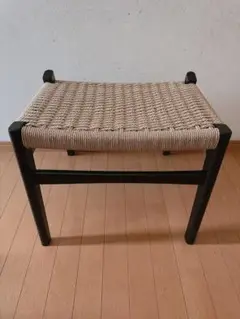 ペーパーコードチェア　オットマン風 北欧デザイン　リペア　DIY品