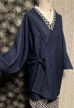 【NEW】美品♡ 濃紺 レース 洗える夏の道中着
