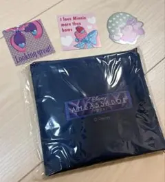 Disney ディズニーアンバサダーホテル エコバッグ　ミニーパルパルシール付き