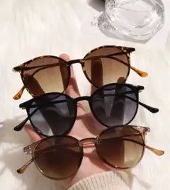 【新品値下げ中】カラフルUV保護サングラス 3個セット