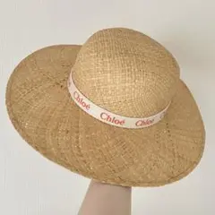 新品タグ付き Chloe ラフィアハット ストローハット 56