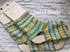 手編み　ヨガソックス　(ハンドメイド) Mサイズ