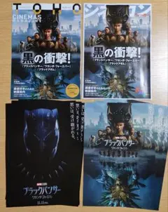 映画 ブラックパンサー ワカンダ・フォーエバー 新旧フライヤー 各3枚 小冊子付