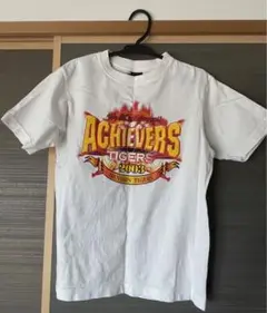 【キッズ・レディース】阪神タイガース2003優勝ビール掛けTシャツ ホワイト古着