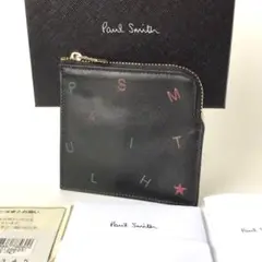 【新品】ポールスミス✨PSレターズ 折り財布 折財布 コンパクト財布 ブラック