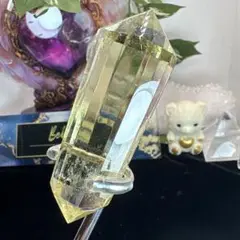 高品質 シトリン多面カットダブルポイントNo.1907