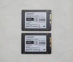2個セット　HIDISC　2.5インチ　SSD　480GB　179／1576時間