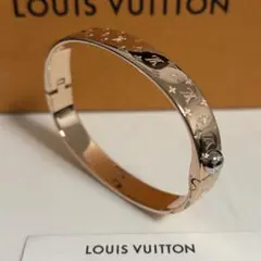 LOUIS VUITTON 新品同様品　カフ ナノグラムブレスレット　極美品　M