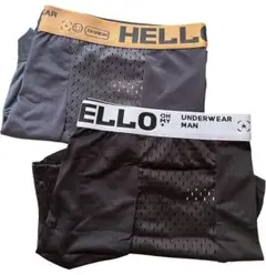 HELLO OH MY UNDERWEAR MAN ボクサーパンツ メンズ2枚組