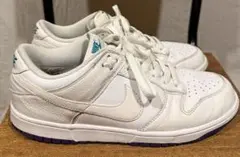 NIKE Dunk Low White Purple Punch 27.5