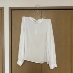 長袖 ブラウス 白