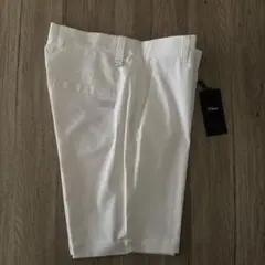 値下げ◇Titleist ホワイト ストレッチハーフパンツ タグ付き L